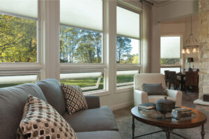 composite windows shown from interior of sitting room